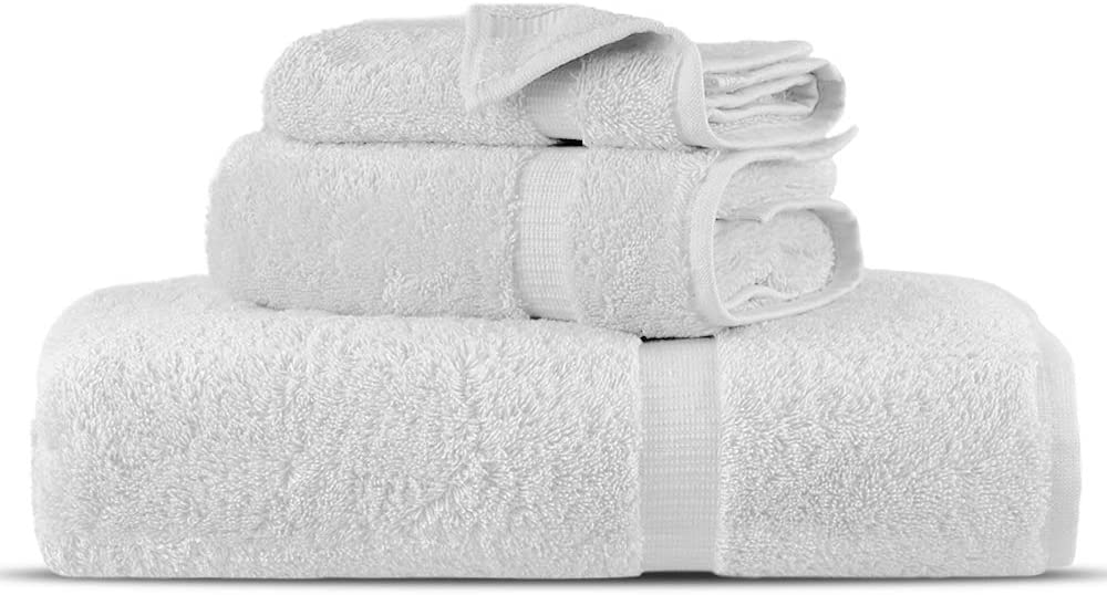 Towel Bazaar Premium Turkish Cotton Super Soft and Absorbent Towels  (2-Piece Bath Sheet Towel, Gray)