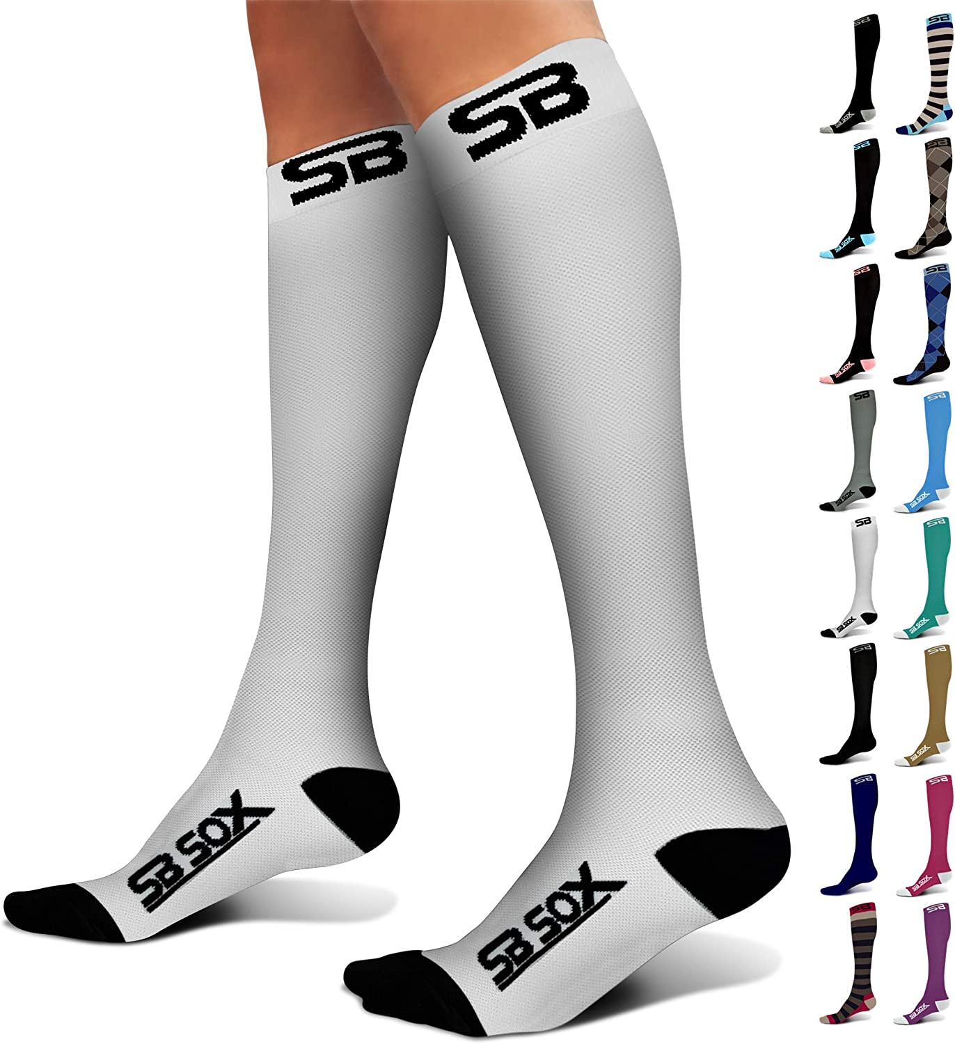 SB SOX Compression Socks (20-30mmHg) for Men & Women – Best