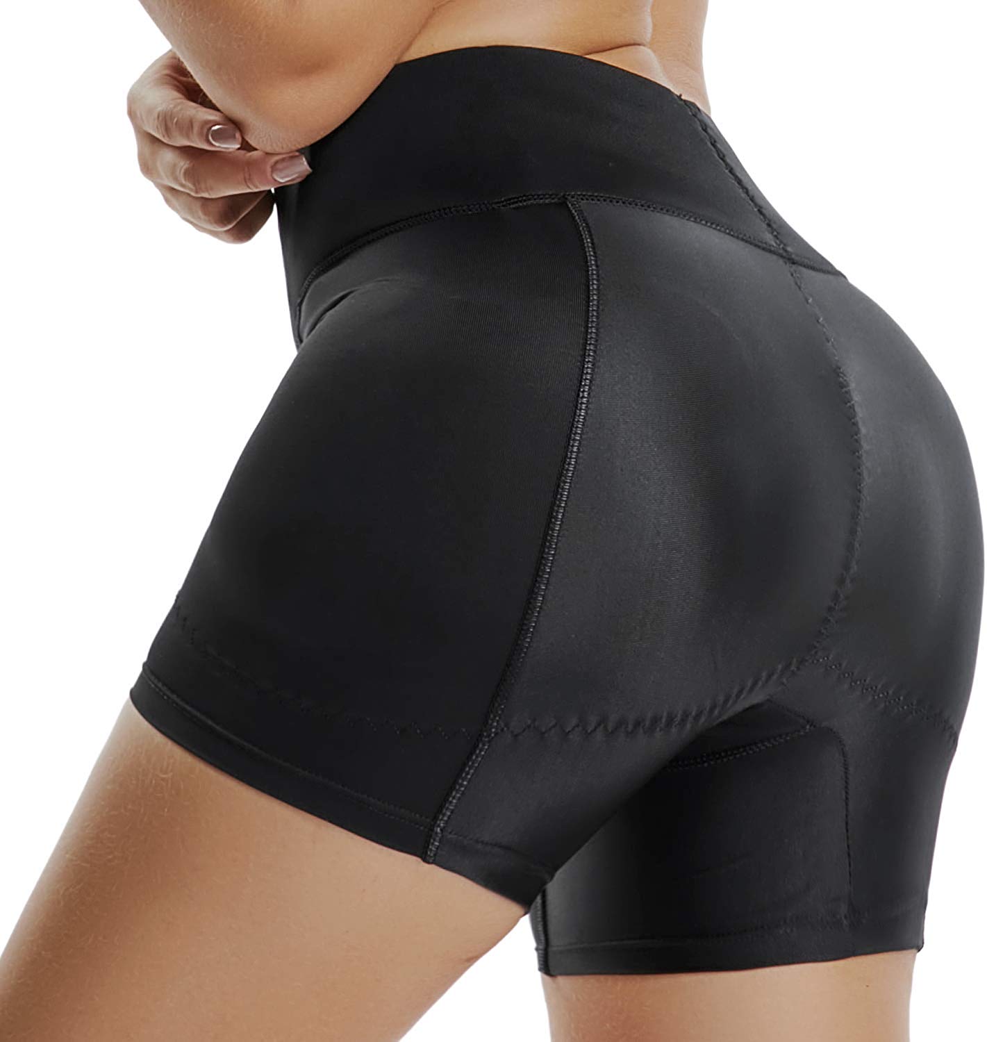 KIWI RATA Womens Seamless Butt Lifter Padded Lace Panties Enhancer Underwear