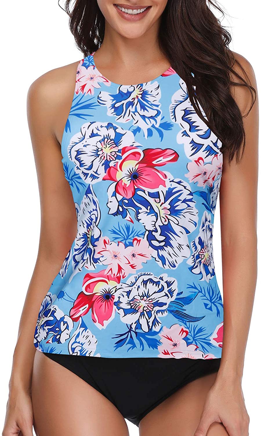 Buy HolipickHigh Neck Tankini Top Bathing Suit Tops for Women Tummy Control  Tank Tops Swimsuits Online at desertcartSeychelles
