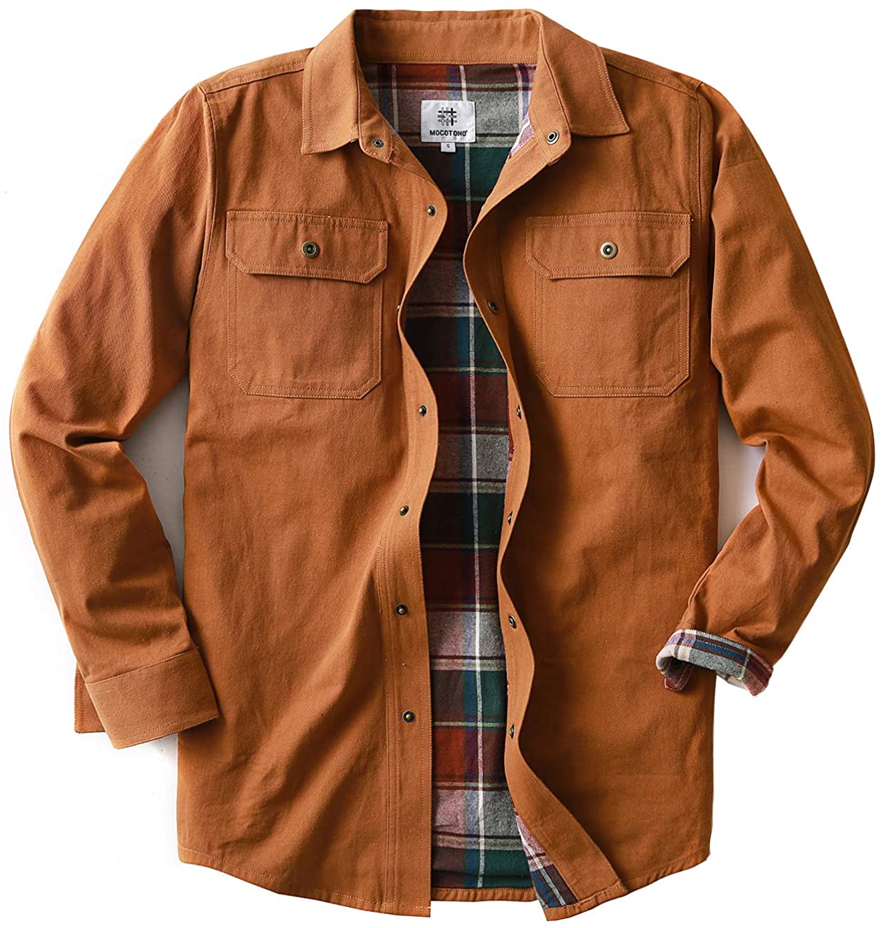 flannel lined shirt jacket