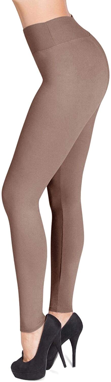 Buy SATINA High Waisted Leggings – 22 Colors – Super Soft Full Length  Opaque Slim (Plus Size, Gray) at