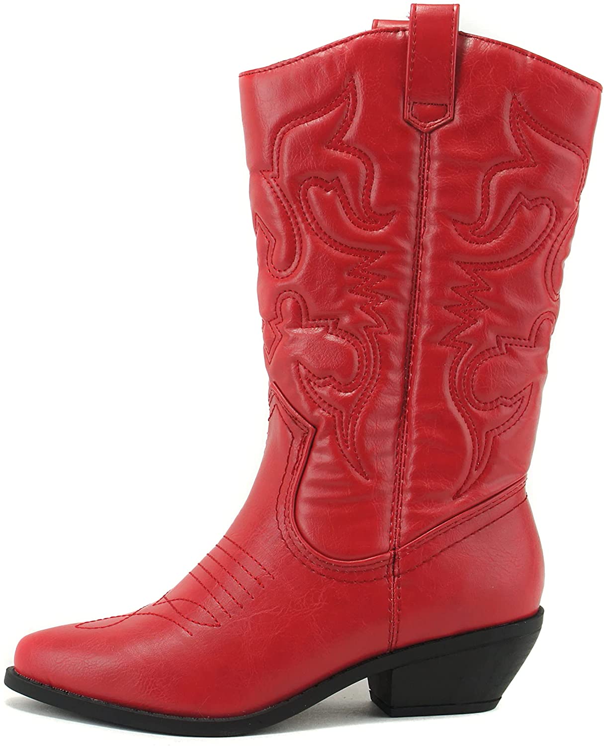 soda red cowboy boots