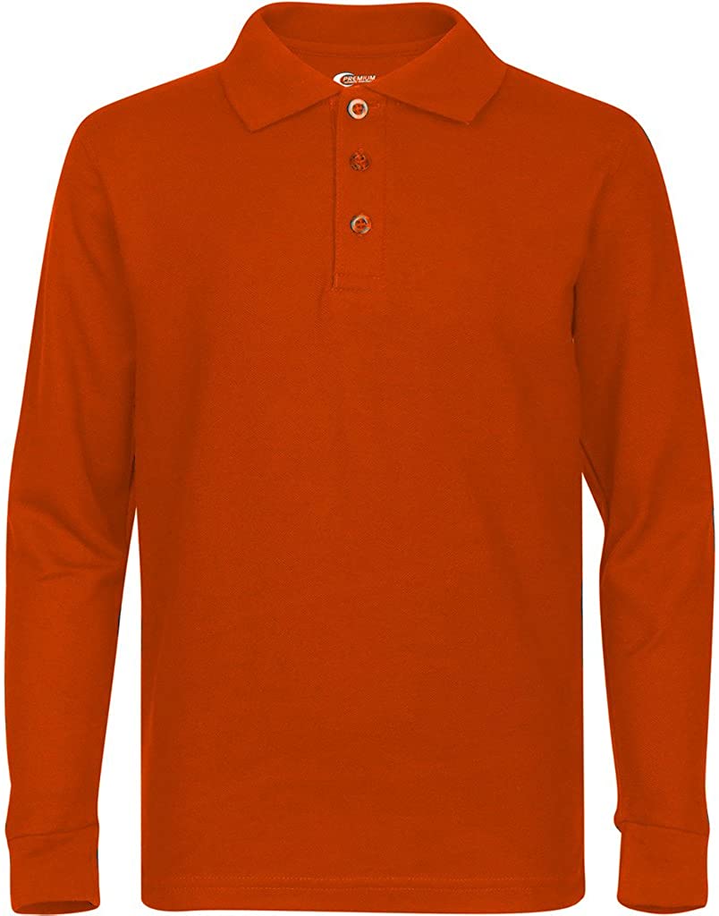 Premium Wear Men's Long Sleeve Polo Shirts – Stain Guard Polo Shirts for Men