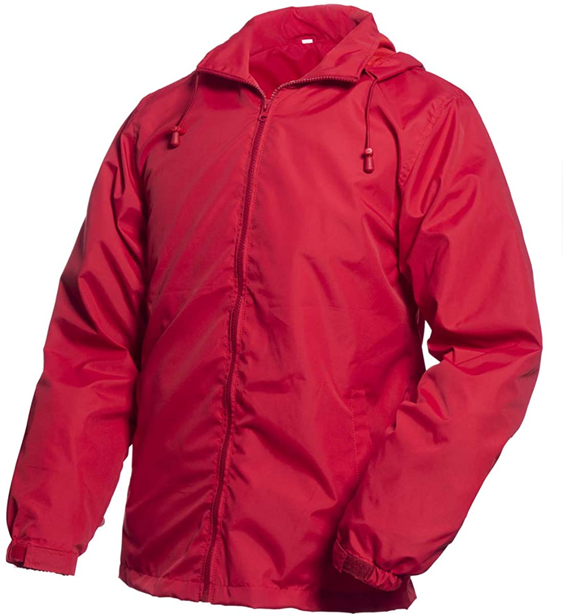 MADHERO Men Windbreaker Removable Hood Lightweight Water-Resistant Rain Jacket 