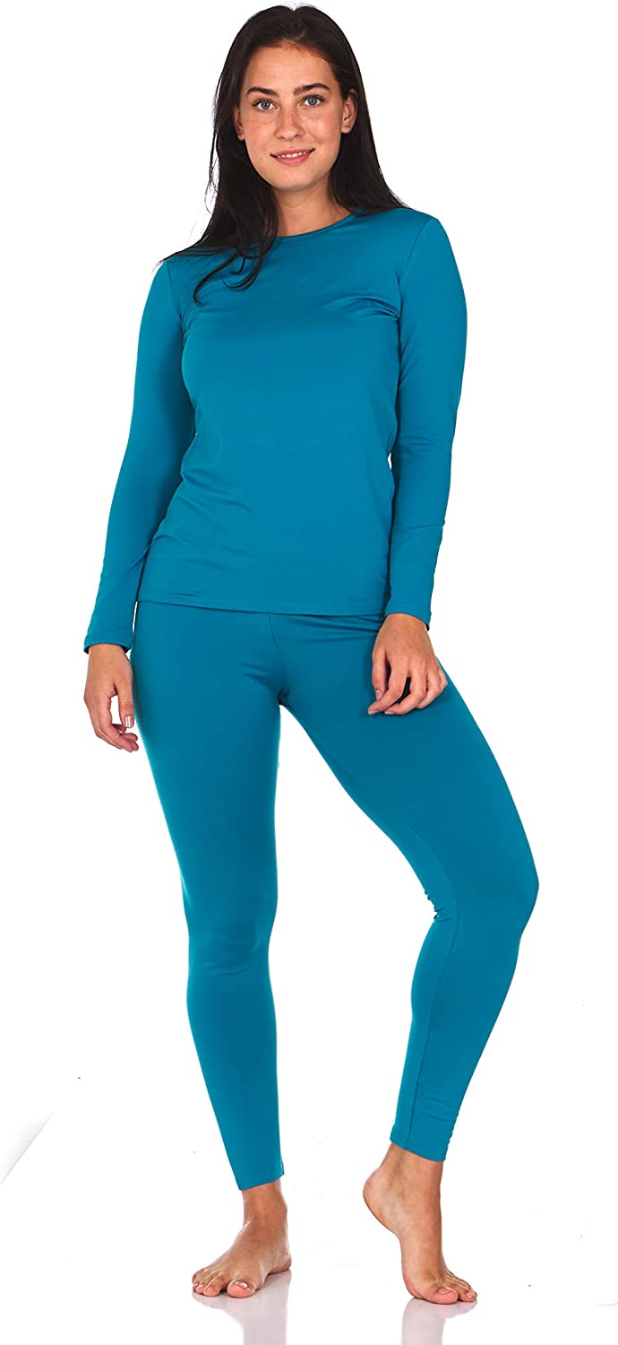 Thermajane Long Johns Thermal Underwear for Women Fleece Lined Base Layer  Pajama