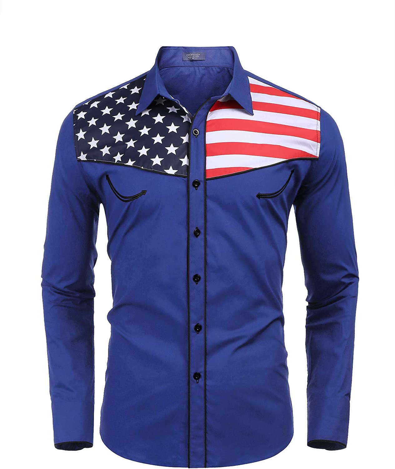 patriotic button shirt