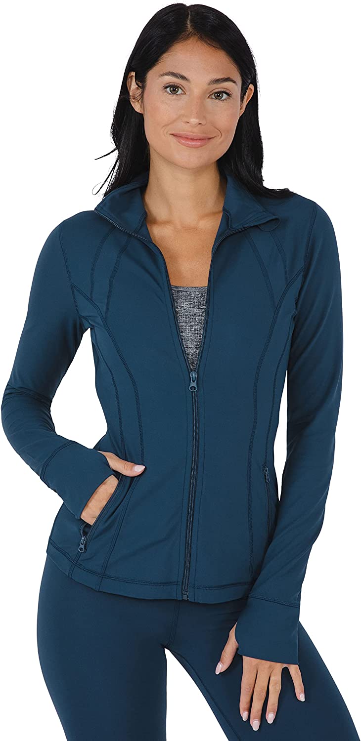Yogalicious Womens Ultra Soft Lightweight Full Zip Yoga Jacket with Pockets  | eBay