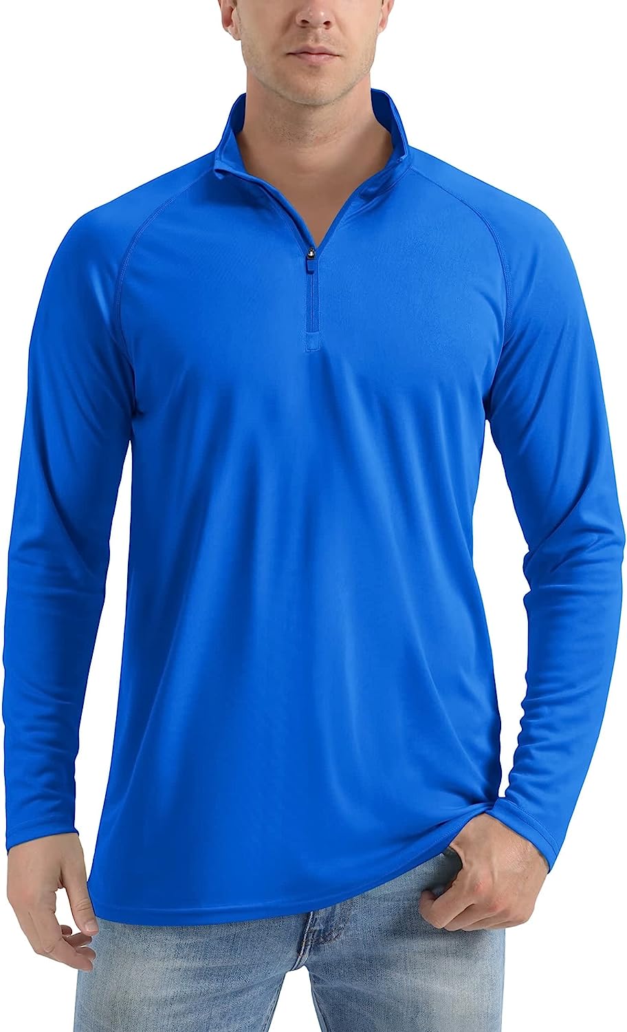 TACVASEN Men's Sun Shirt UPF 50+ Long Sleeve Lightweight Rash Guard Swim  Shirt