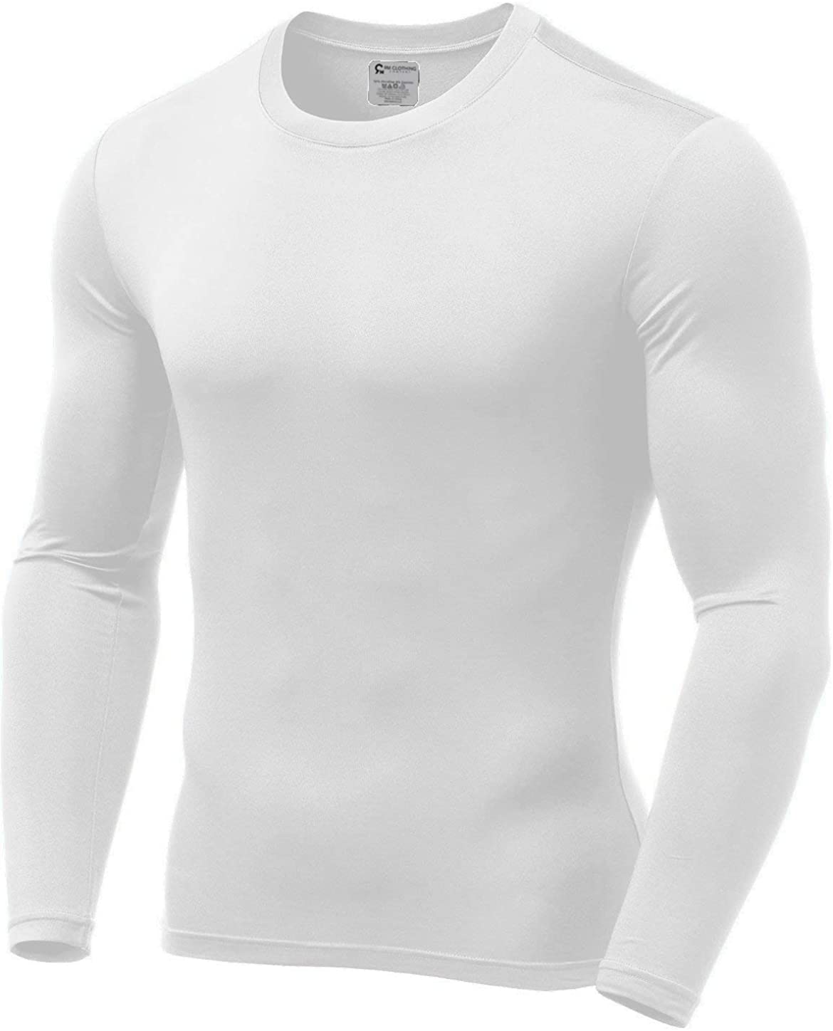 9M Mens Ultra Soft Thermal Shirt Compression Baselayer Crew Neck Top Fleece Lined Long Sleeve Underwear 