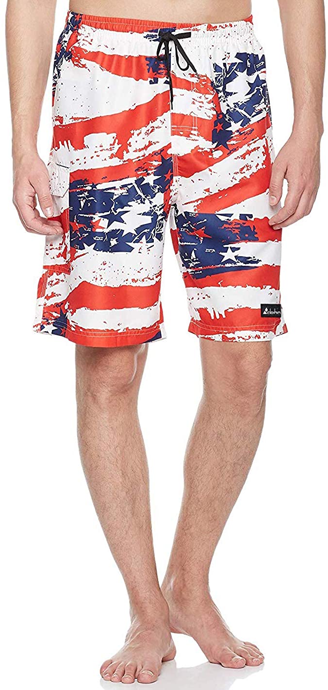 Clothin Mens Quick Dry Surfing Boardshorts with Pocket