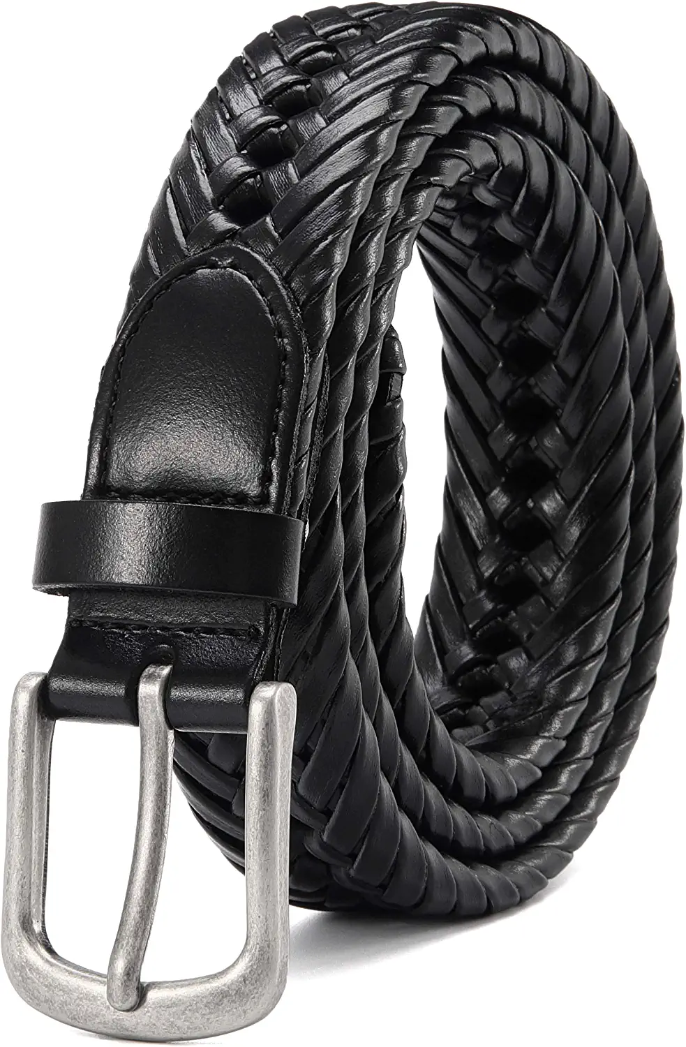 CHAOREN Braided Belt for Men - 1 1/8 Leather Belt for Casual Jeans -  Ultimate Comfort & Style at  Men’s Clothing store