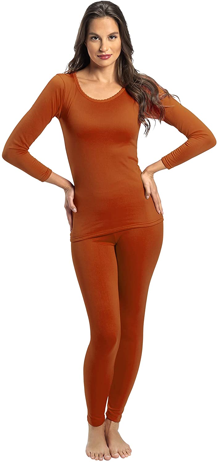 Rocky Thermal Underwear for Women Fleece Lined Thermals Women's Base Layer  Long