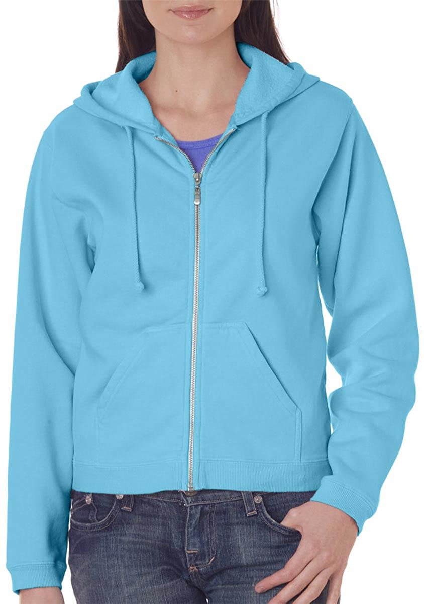 Comfort Colors Ladies Pigment Dyed Full Zip Hooded Sweatshirt 1598