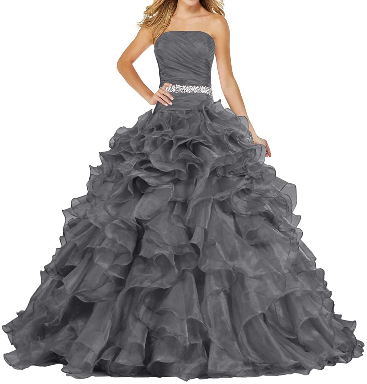 ANTS Womens Sweetheart Formal Quinceanera Dress Prom Gown