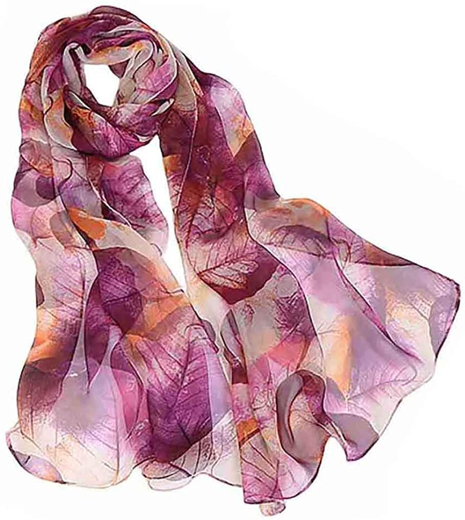 Acotavie Scarfs for Women Lightweight Fashion Scarves Print Floral Pattern  Scarf Shawl Wraps (A02) at  Women's Clothing store