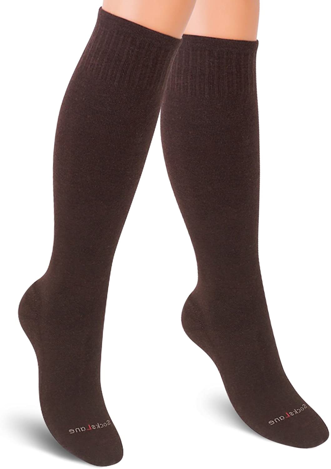 SocksLane Cotton Compression Socks for Women & Men 15-20 mmHg Support Knee-High 