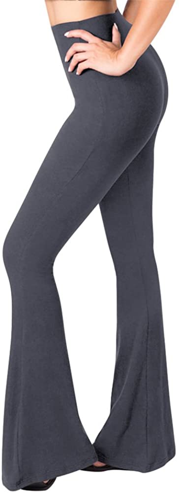  Bootcut Leggings for Women Flared Leggings for Women Boho Hippie  High Waisted Wide Leg Yoga Pants Athletic Workout Lounge Bell Bottom Tights  Today's Deals of The Day : Sports & Outdoors