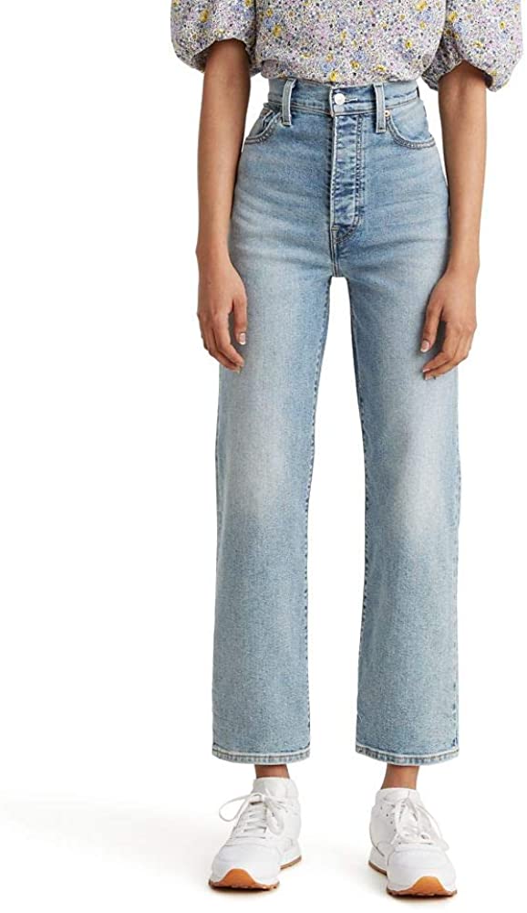 levi's ribcage high waist straight leg jeans