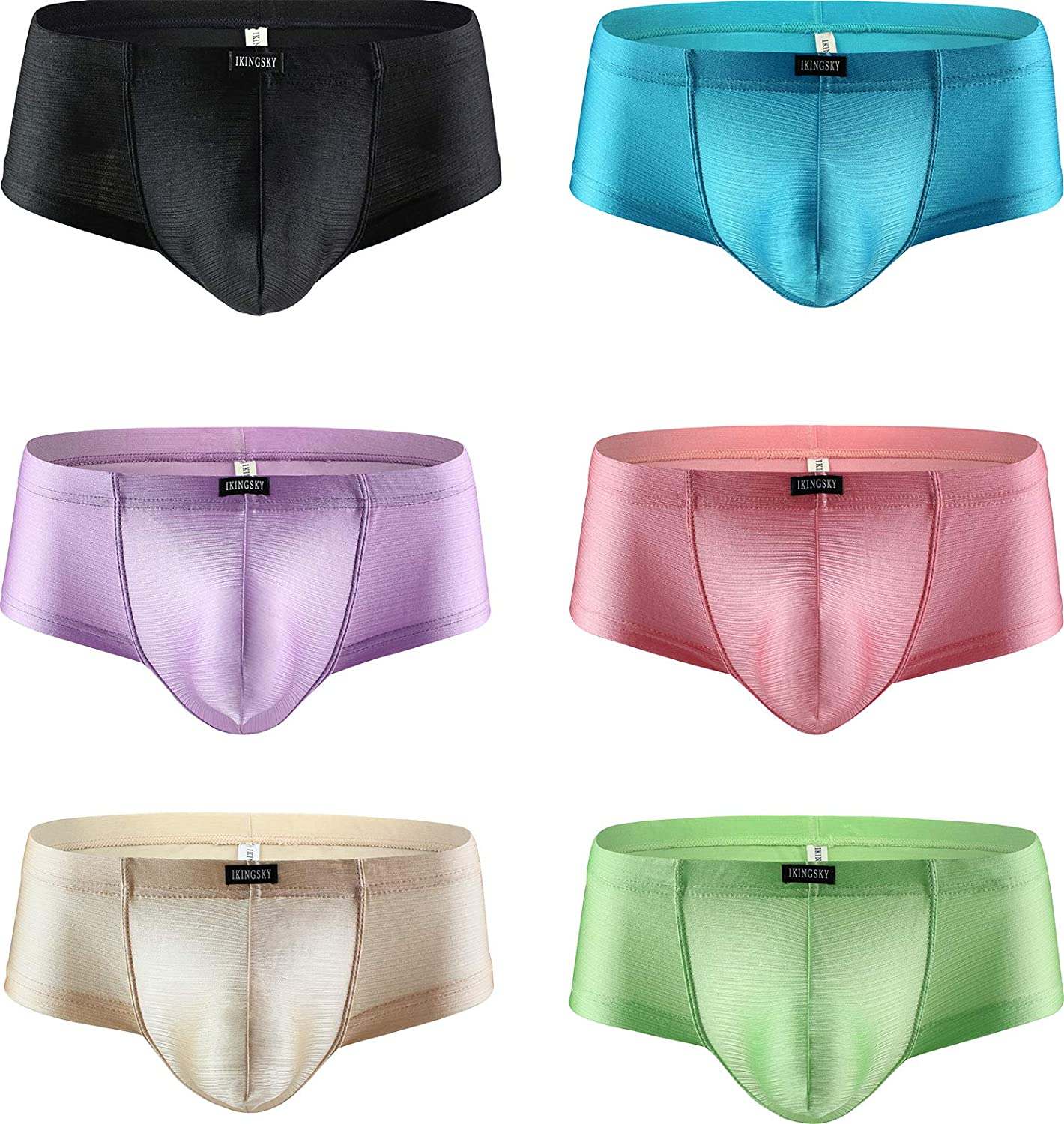 iKingsky Men's Cheeky Thong Underwear Sexy Mini Cheek Boxer Briefs ...