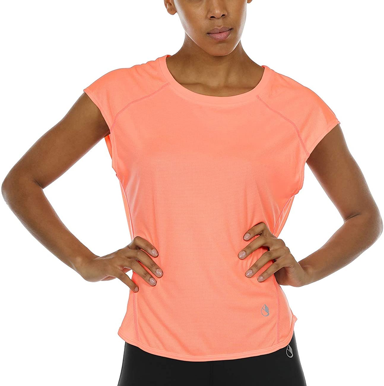 icyzone Yoga Tops Activewear Raglan Workout Tank Tops Fitness Sleeveless Shirts for Women 