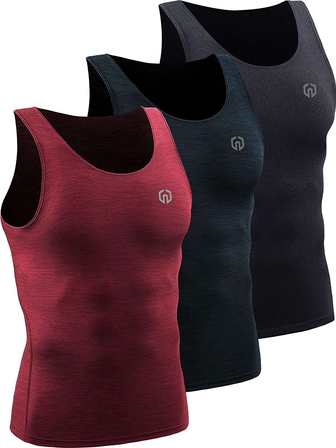 NELEUS Women's 3 Pack Compression Workout Athletic Shirt