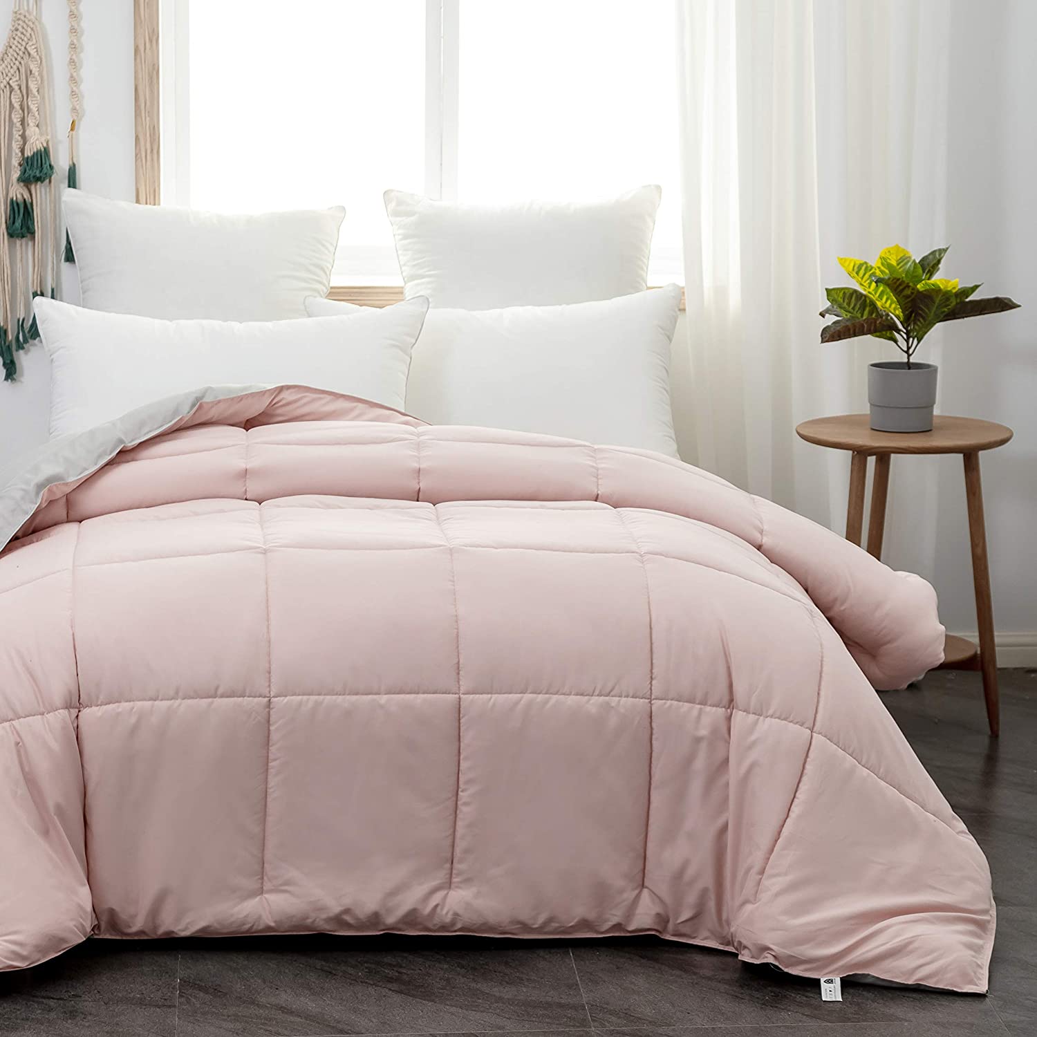 Mohap Comforter Full Pink Ultra Warm Fluffy Down Duvet ...