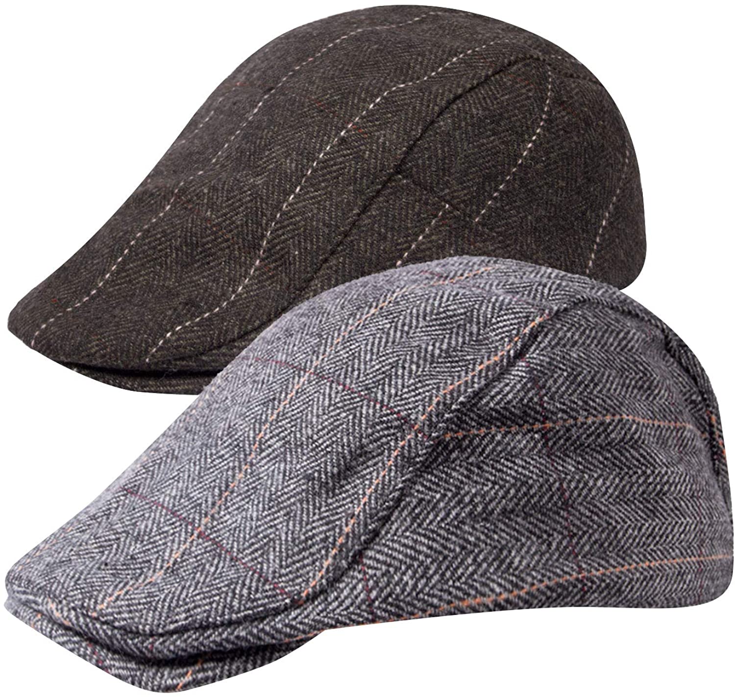 Mens Premium Tweed Wool Newsboy Ivy Hat 