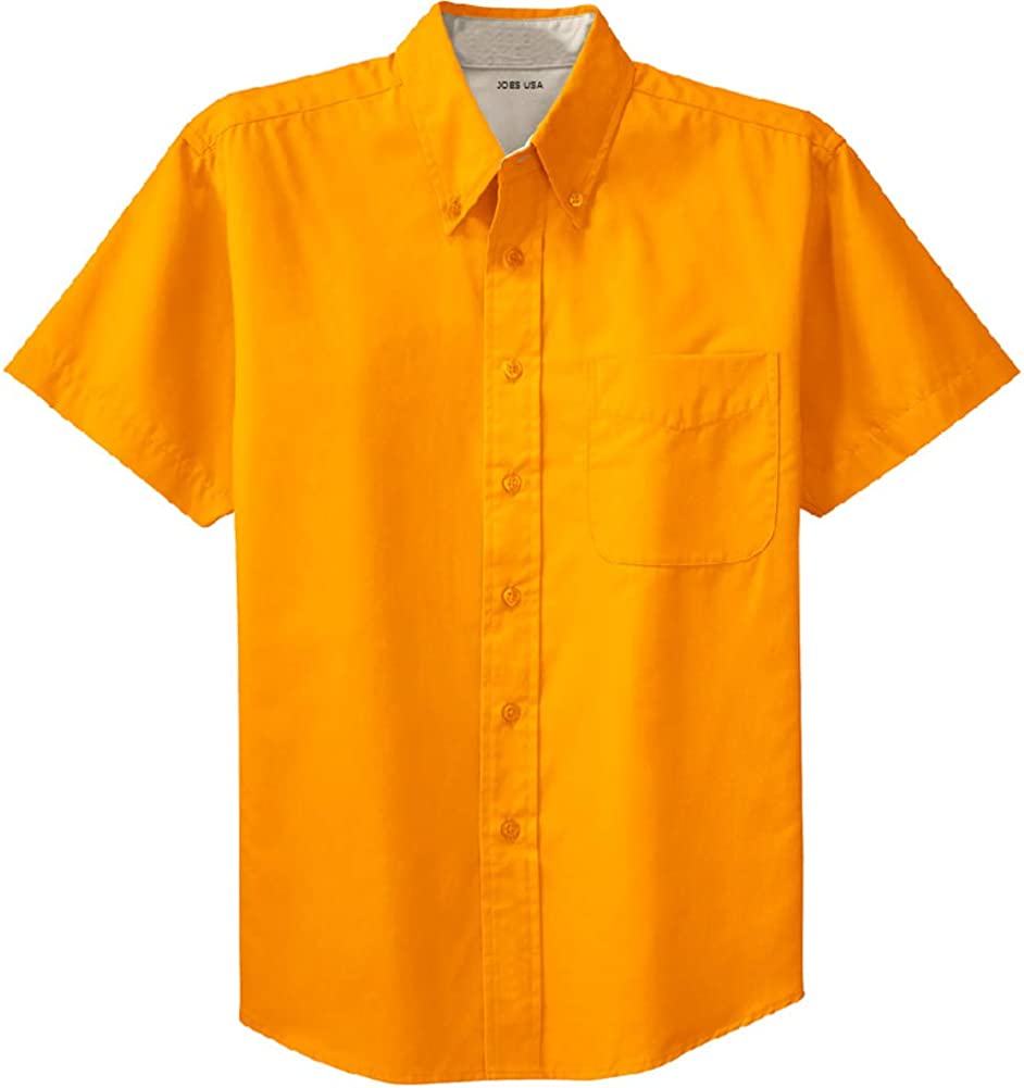 Men's Short Sleeve Wrinkle Resistant Easy Care Shirts in 32 Colors