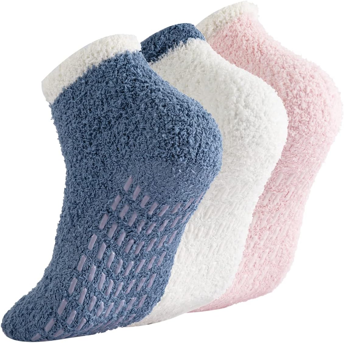 Buy Breslatte Non Slip Socks Hospital Socks with Grips for Women Grip Socks  for Women Socks with Grips for Women Slipper Socks, 4 Pairs 1, One Size at