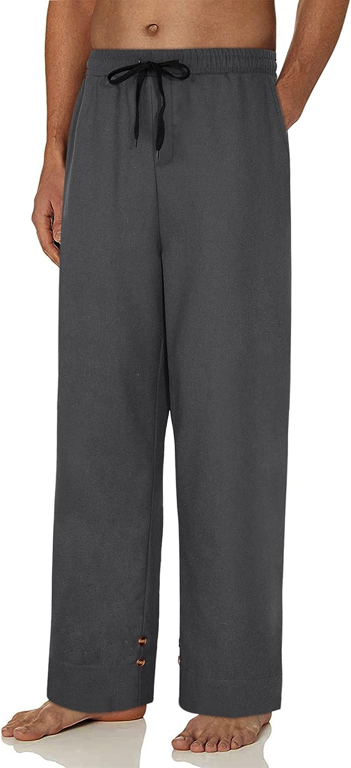 Alimens & Gentle Heavyweight Flannel Plaid Pajama Pants For Men
