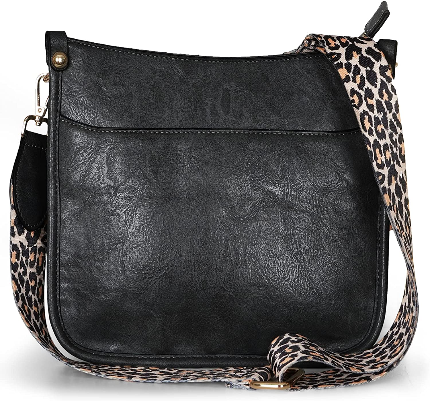 KOGTLA Women's Crossbody Shoulder Bag with Adjustable Leopard