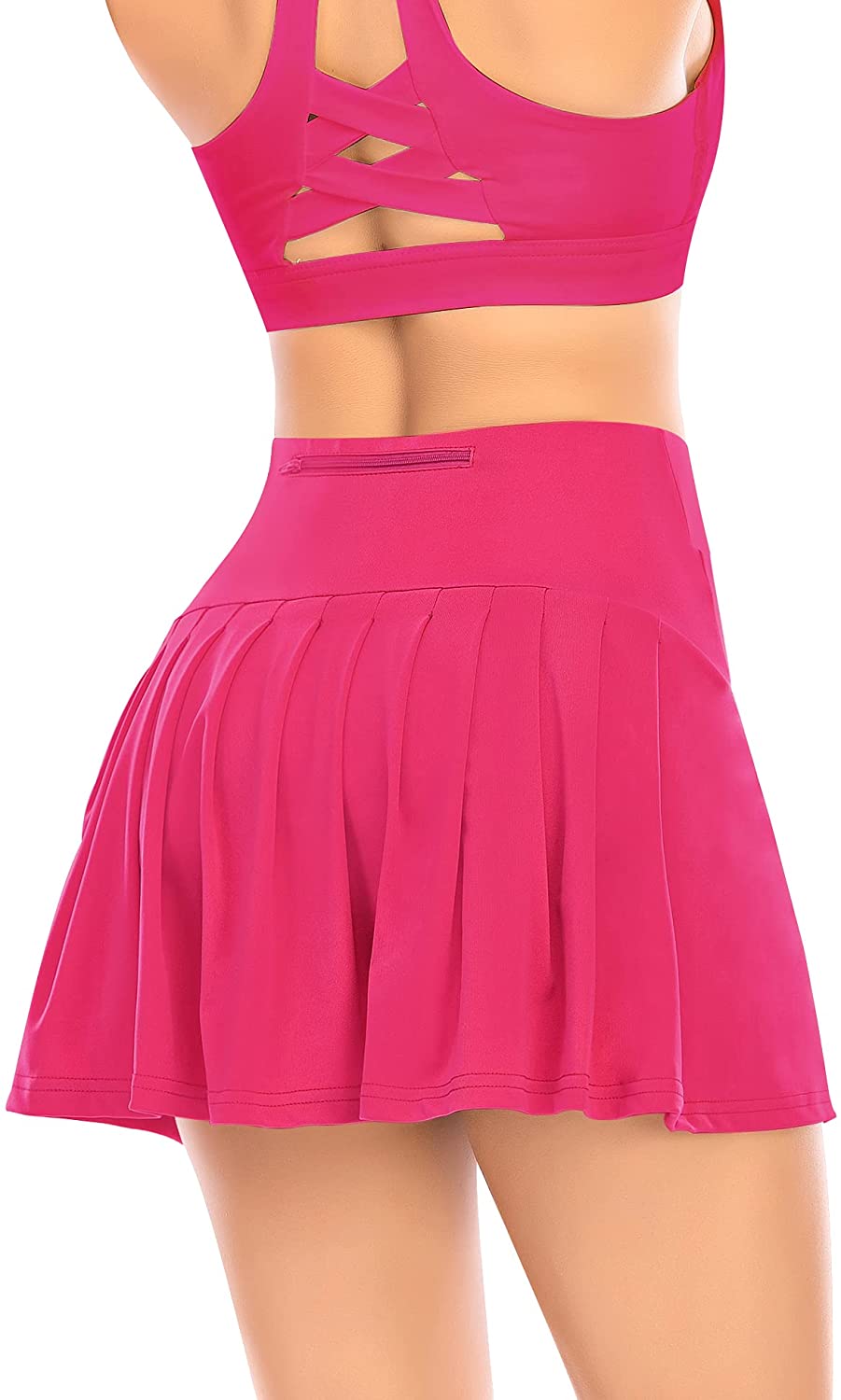 Pleated Tennis Skirt for Women with Shorts Athletic Golf Skorts
