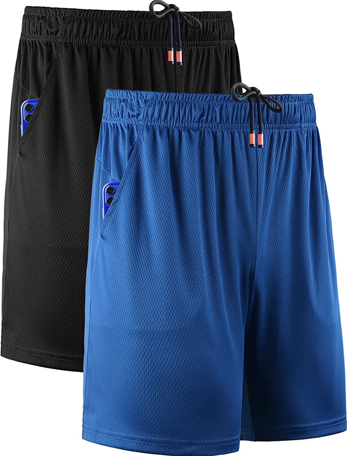 Neleus Men's 7 inch Running Shorts Lightweight Workout Shorts with Pockets 
