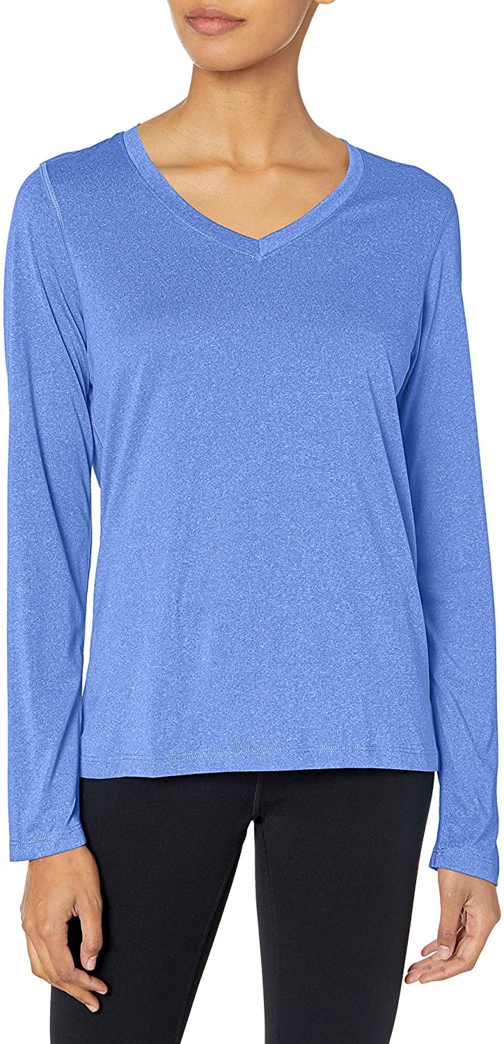 Hanes Sport Women's Cool DRI Performance Long-Sleeve Crew T-Shirt