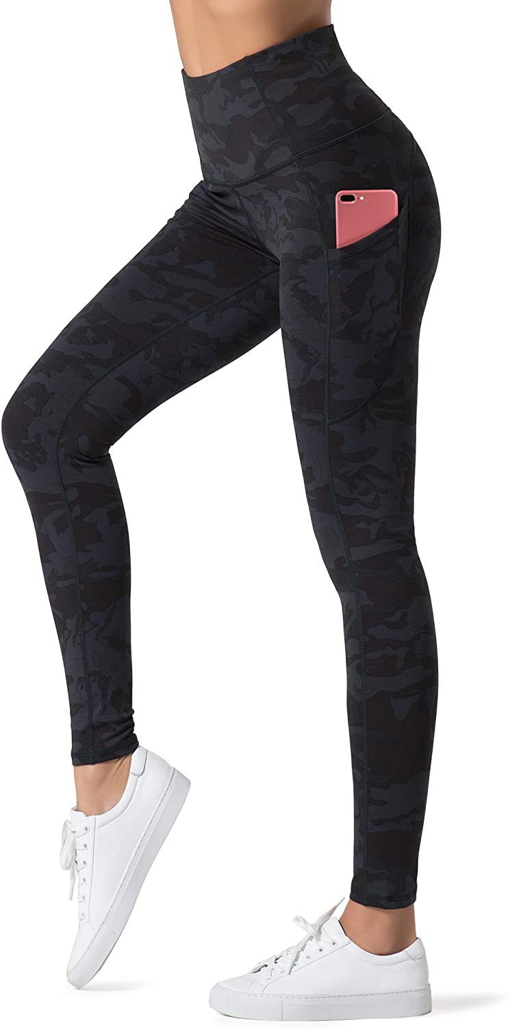 Dragon Fit High Waist Yoga Leggings with 3 Pockets,Tummy Control Workout  Running 4 Way Stretch Yoga Pants, Dark Blue Green, Large : :  Clothing, Shoes & Accessories