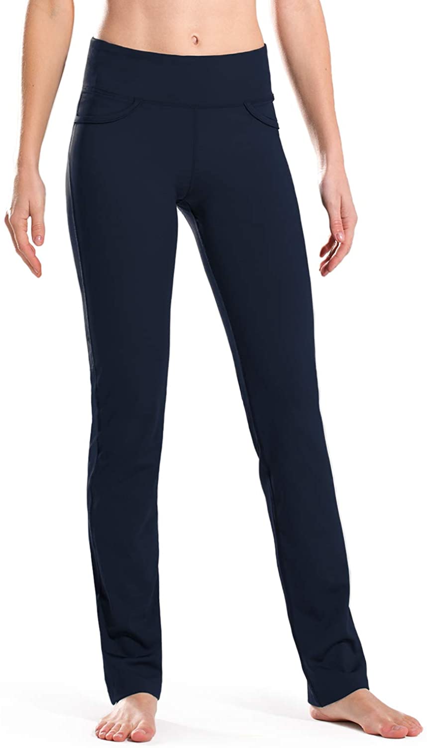 SR Women's Cotton High Waist Straight Leg Active Yoga Workout Pants (Size:  XS-5X), 4X, Royal