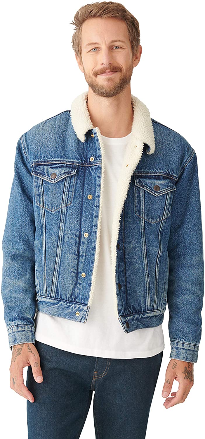 lucky brand sherpa trucker jacket