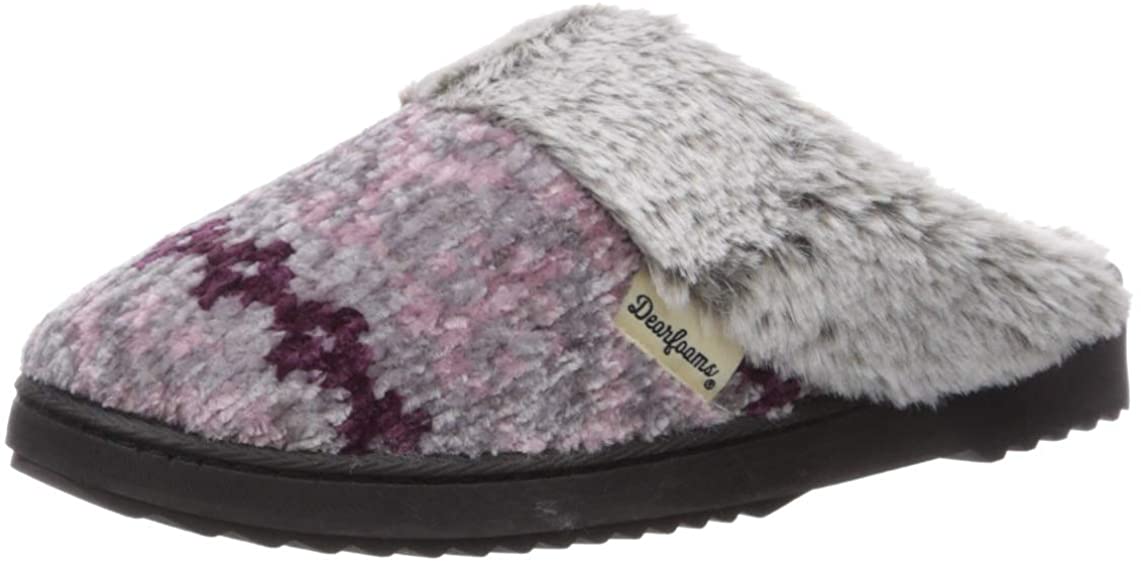 women's dearfoams chenille knit boot slippers