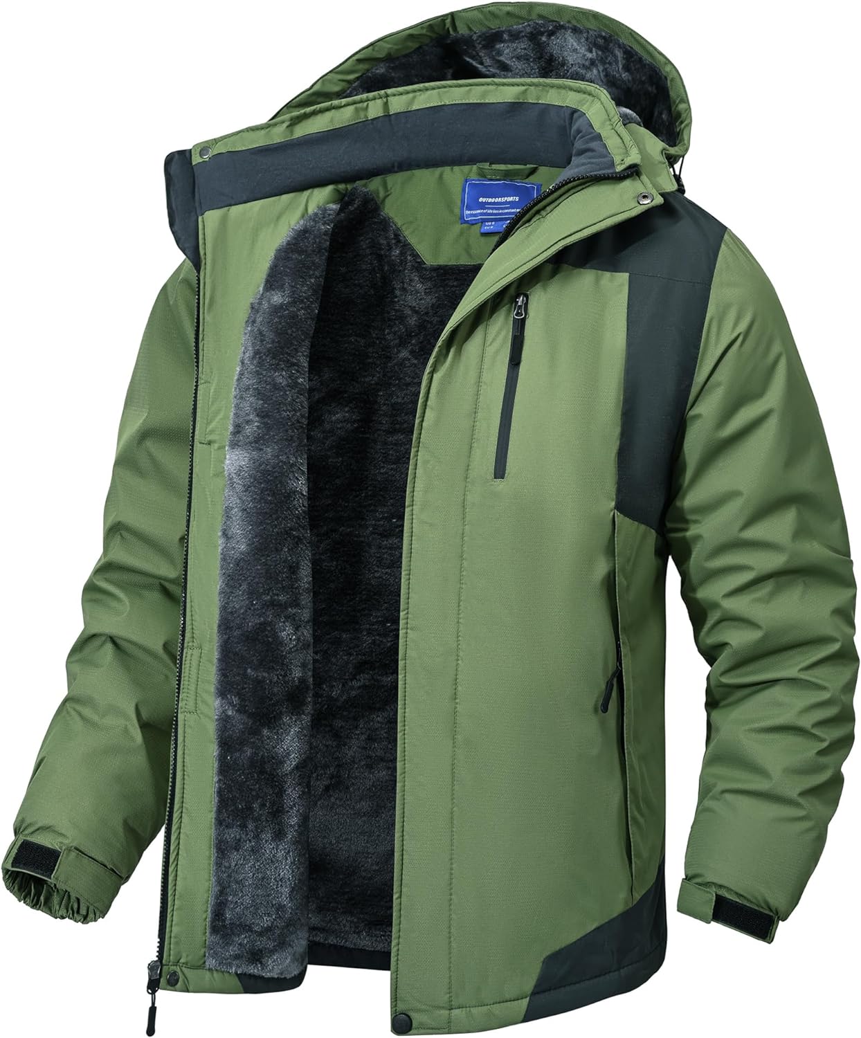 Buy FTIMILD Men's Snow Jacket Waterproof Ski Jackets Windproof Mountain Rain  Jacket Black at Amazon.in