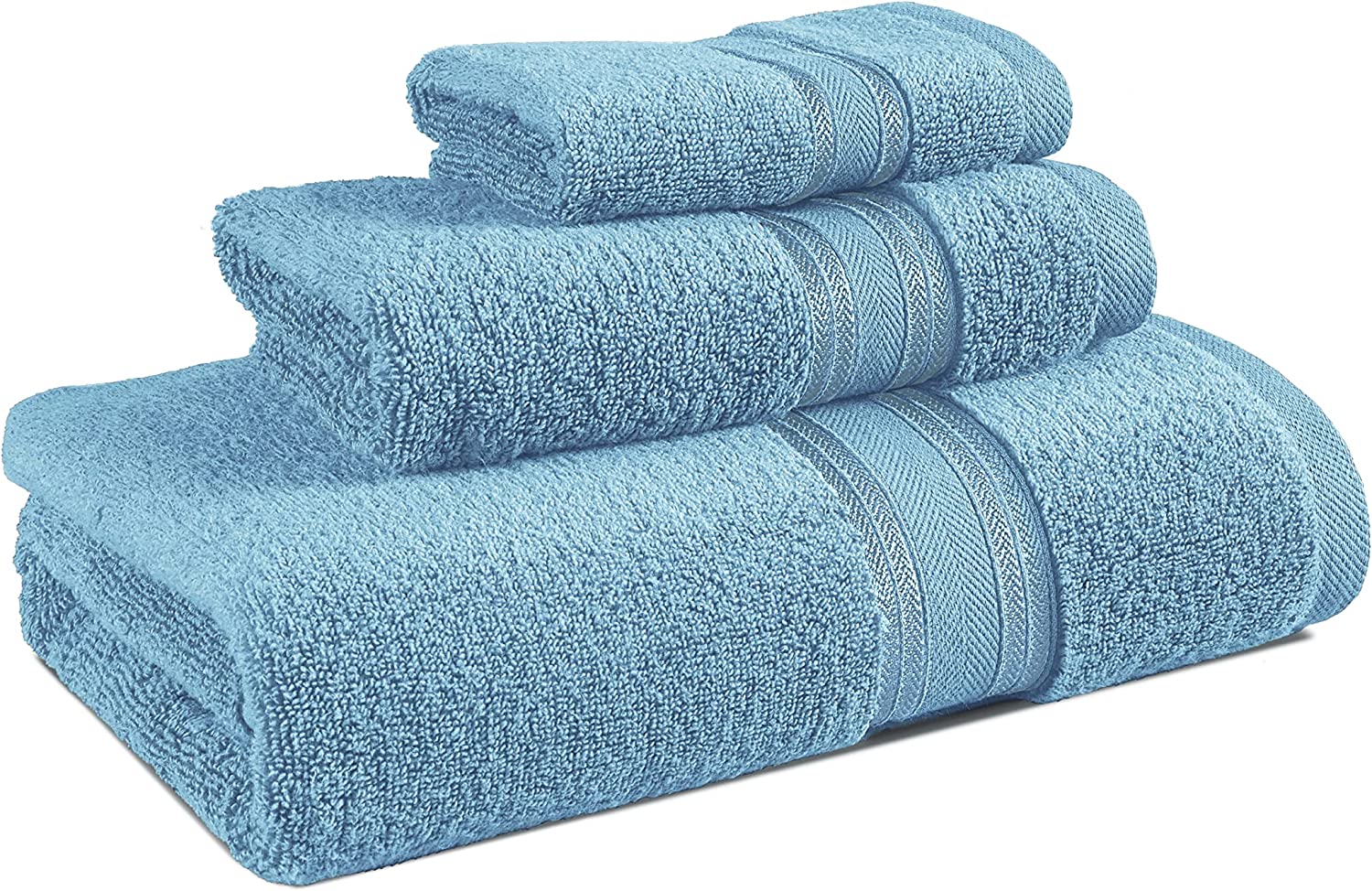 LANE LINEN 100% Cotton Bath Towels for Bathroom Set-Space Grey Bath Towel  Set, 2