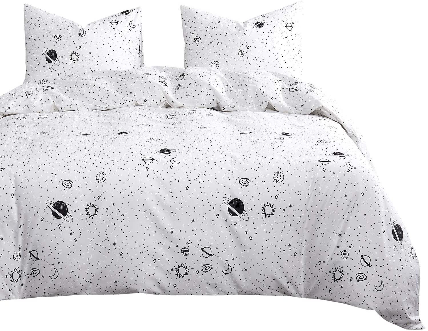100% Cotton Fabric with Soft Microfiber Fi Leaves Comforter Set Details about   Wake In Cloud 