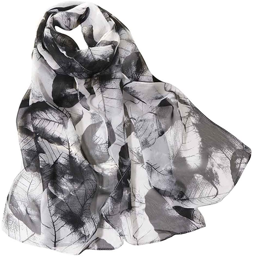 Acotavie Scarfs for Women Lightweight Fashion Scarves Print Floral Pattern  Scarf Shawl Wraps (A02) at  Women's Clothing store