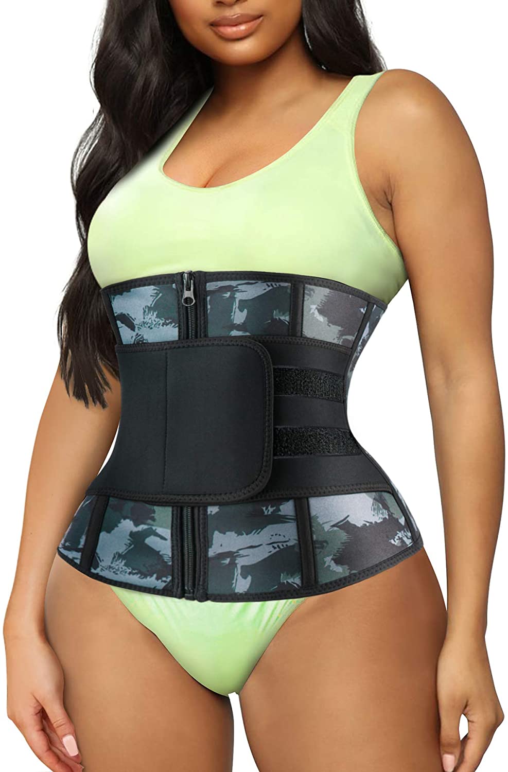Women Waist Trainer Cincher 3 Straps - Tummy Control Sweat Girdle Workout  Slim Belly Band for Weight Loss - 2XS : : Clothing, Shoes 