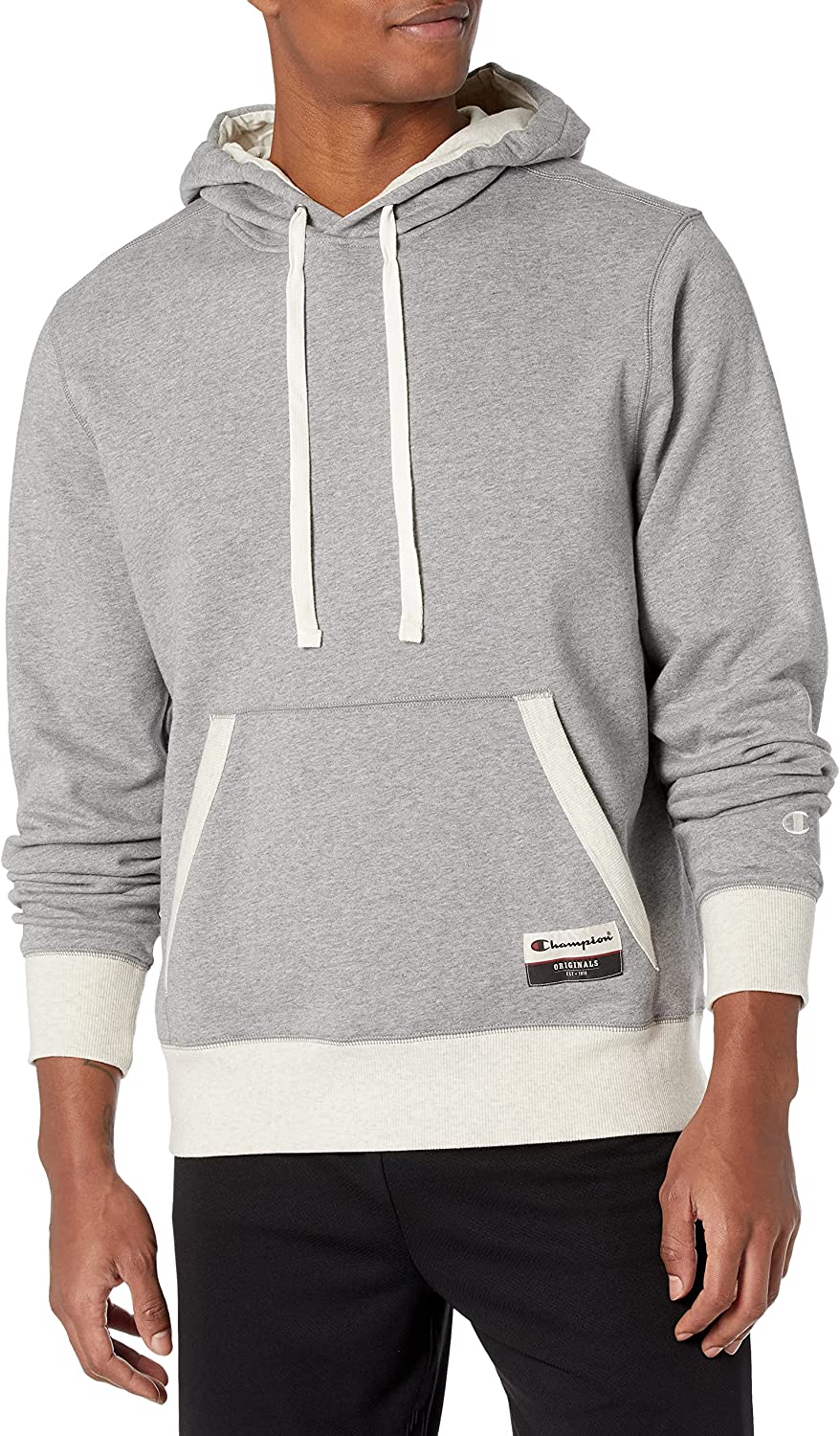 champion men's authentic originals sueded pullover hoodie