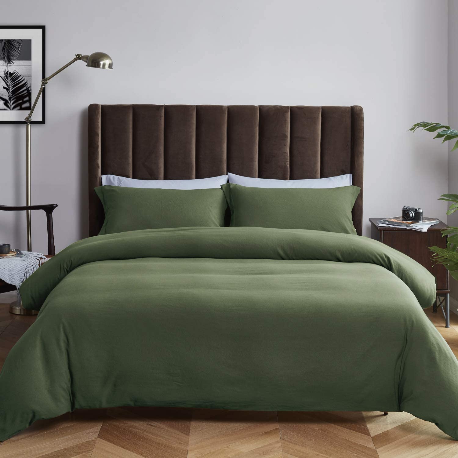 olive green duvet king