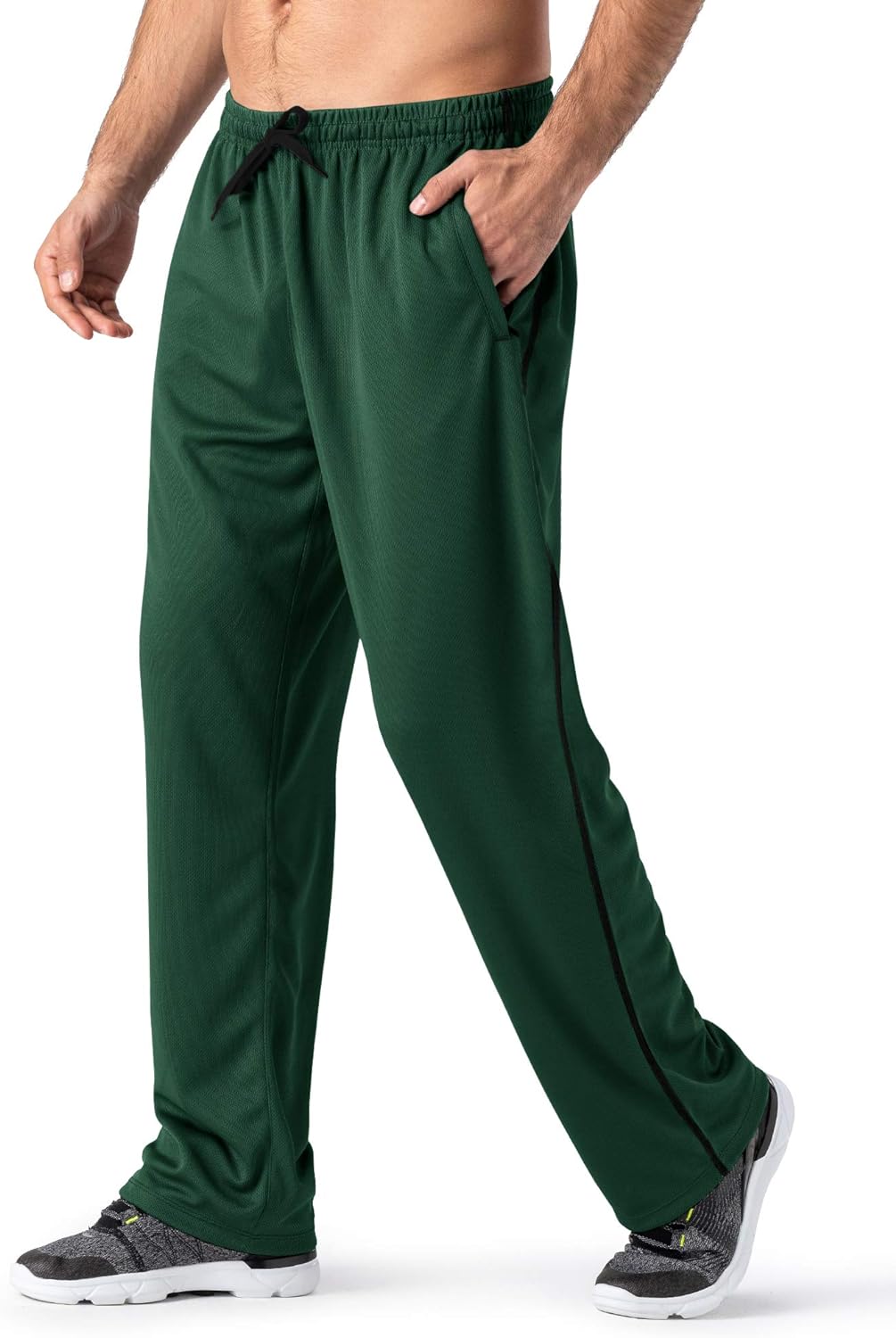 Relaxed Fit Sweatpants - Light khaki green - Men