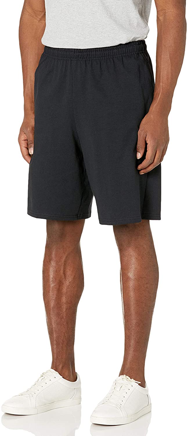 russell men's basic jersey cotton shorts