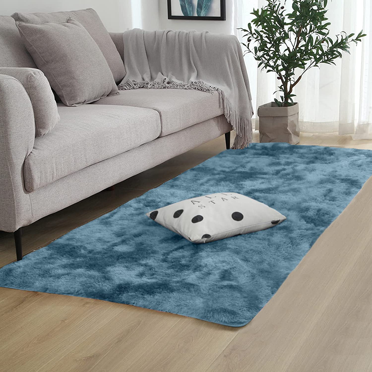 Details about   Shag Loomed Area Rug for Kids Play Room Warm Soft Faux Fur Luxury Rug Plush Thro 