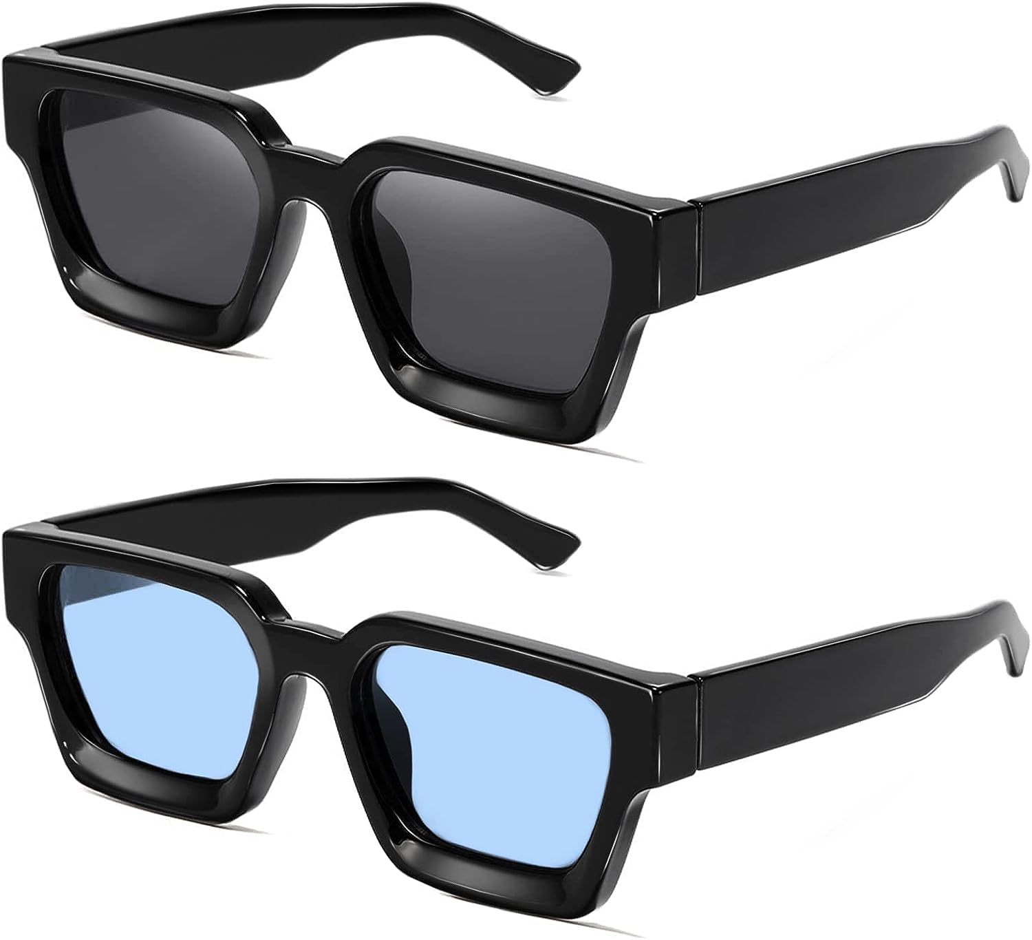 Buy SHEEN KELLY Retro Rectangular Sunglasses Women Men Square
